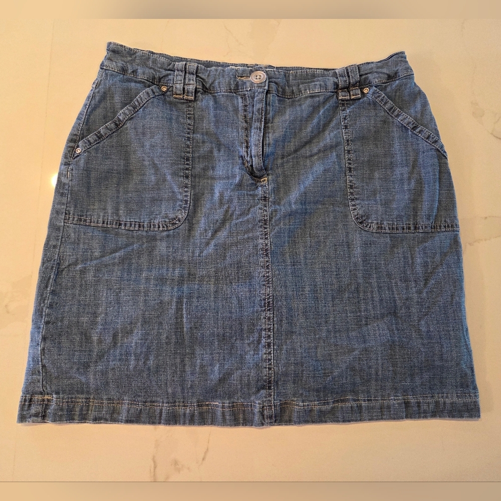 Karen Scott Denim Skort